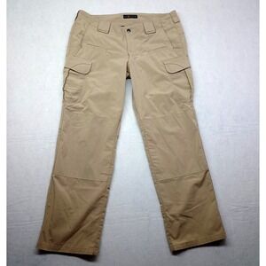 5.11 Tactical Cargo Pants Khaki Tan Ripstop Utility Mens 16 Regular‎ flaws